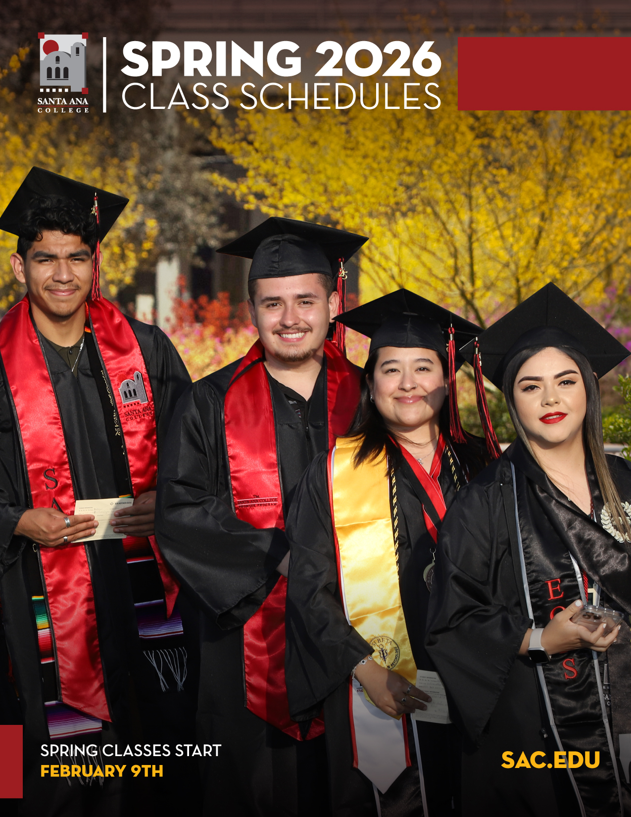 Spring 2026 schedule cover