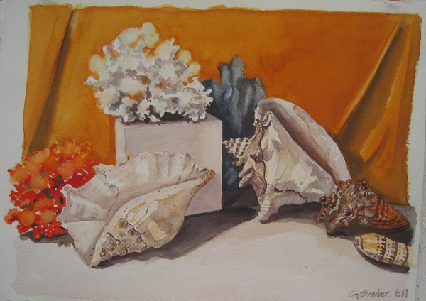 seashell paintings