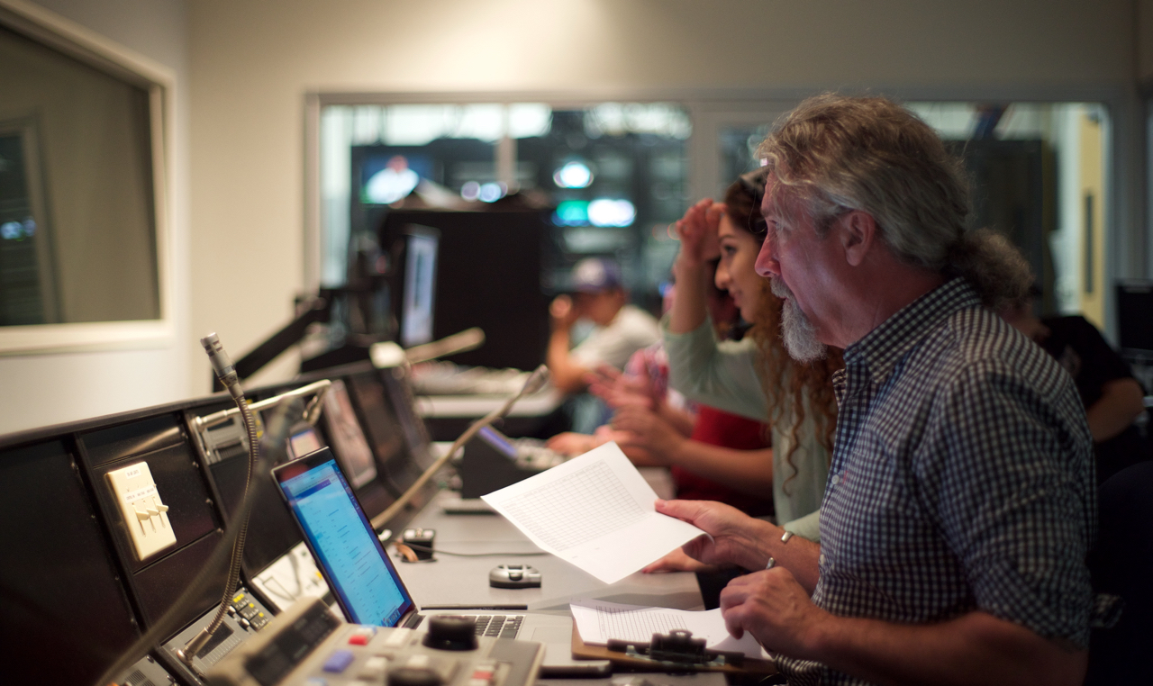 michael dermody working in a studio