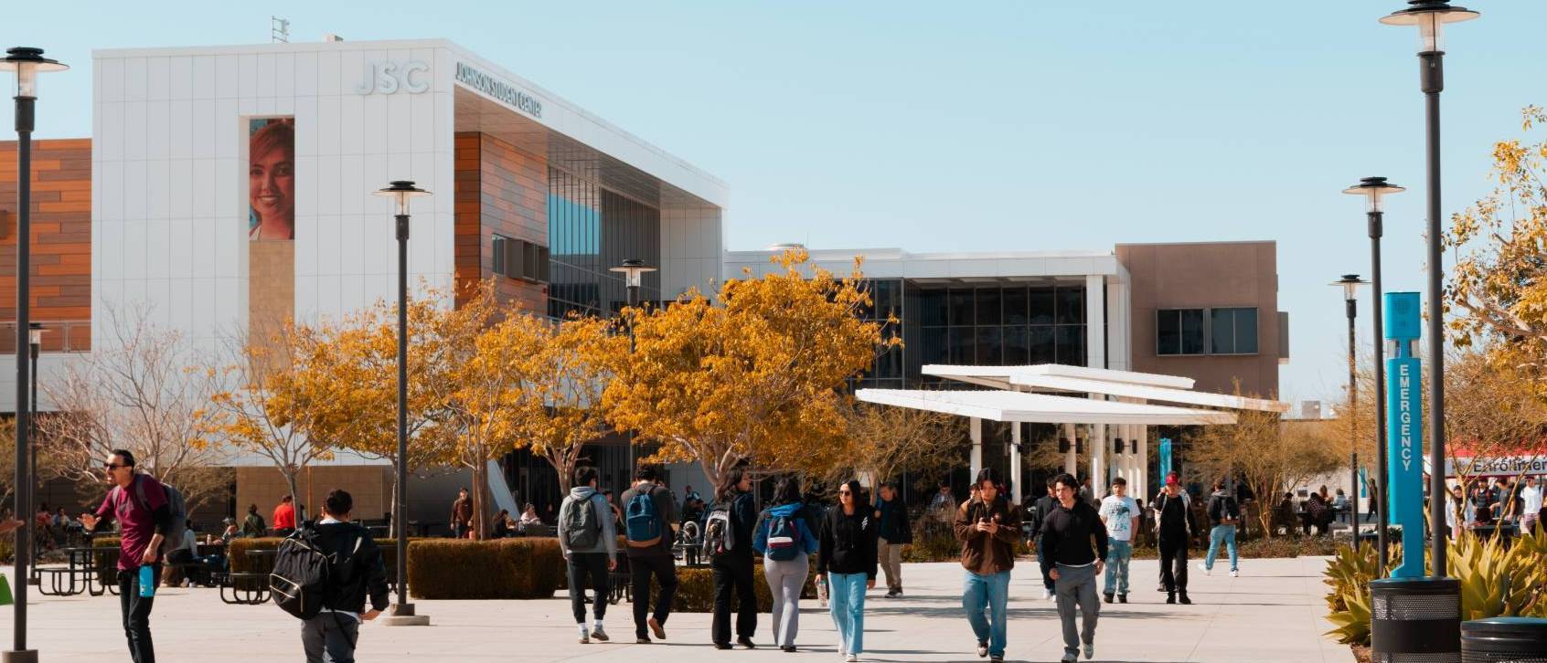 Students walking to JSC
