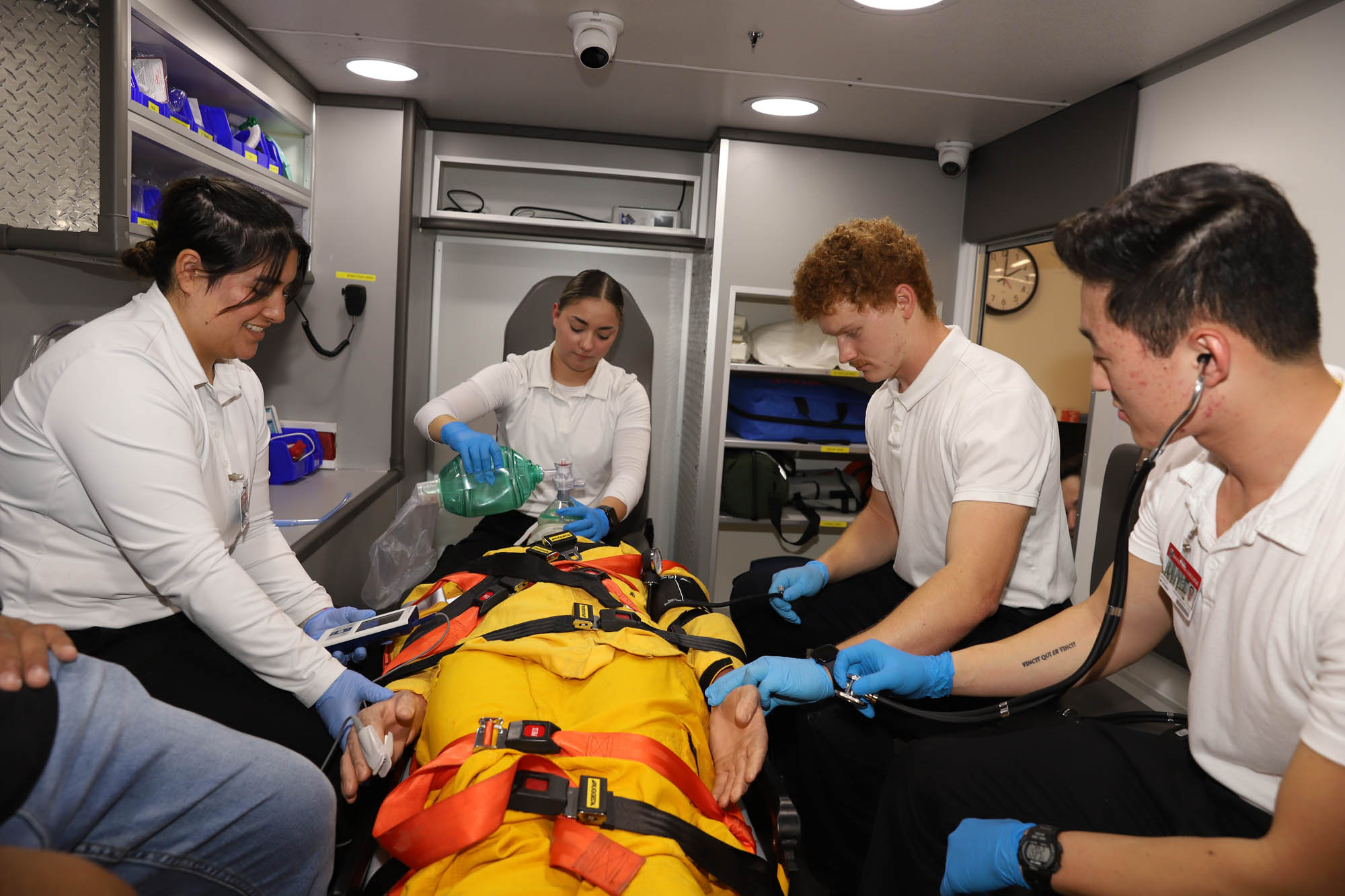 Emergency Medical Technician students